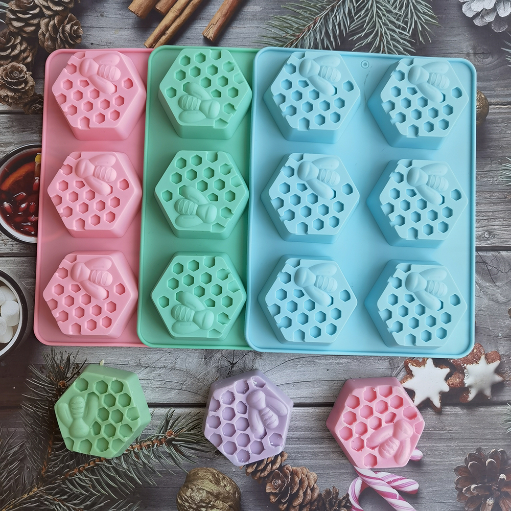 Candle Making Video - Silicone Hexagonal Bee Soap Mold for