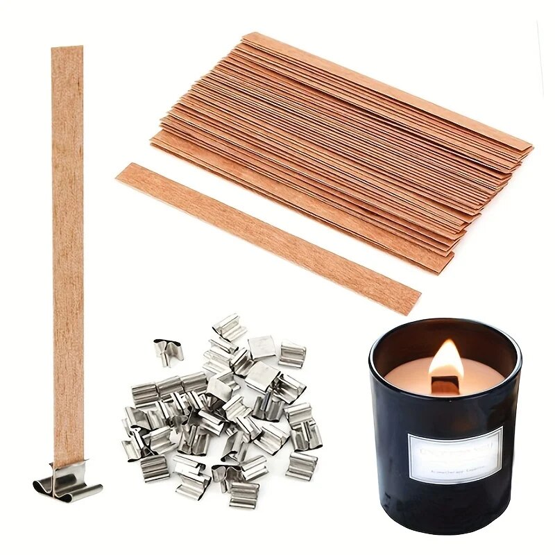 Candle Making With Beeswax - 30pcs High Quality Wooden Candle Wick