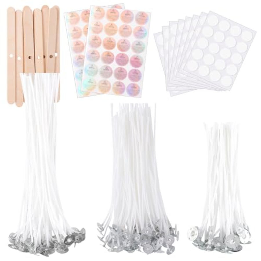 Candle Warning Label - Candle Wicks for Candle Making 150Pcs