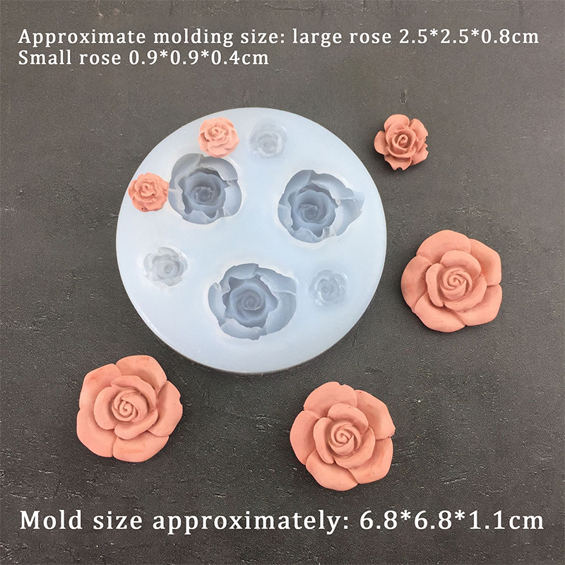 3D Rose Flower Shape Leaf Sili - đánh giá và giá Candle Making Ideas