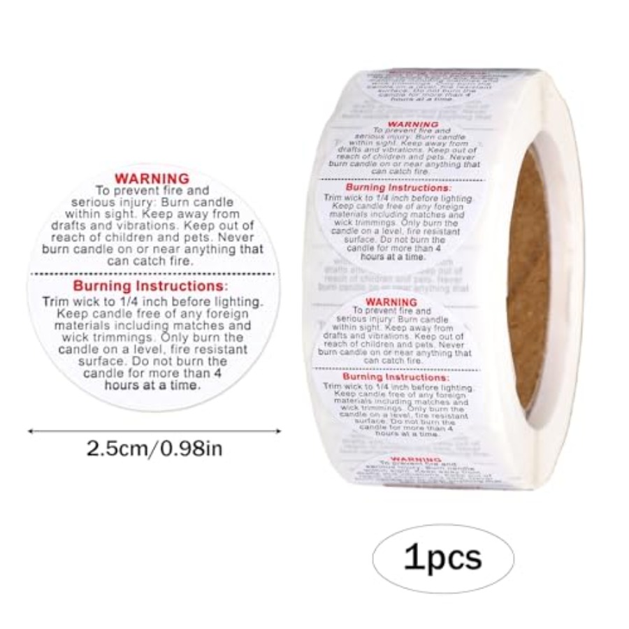 500pcs Candle Warning Labels,  - đánh giá và giá Candle Warning Label