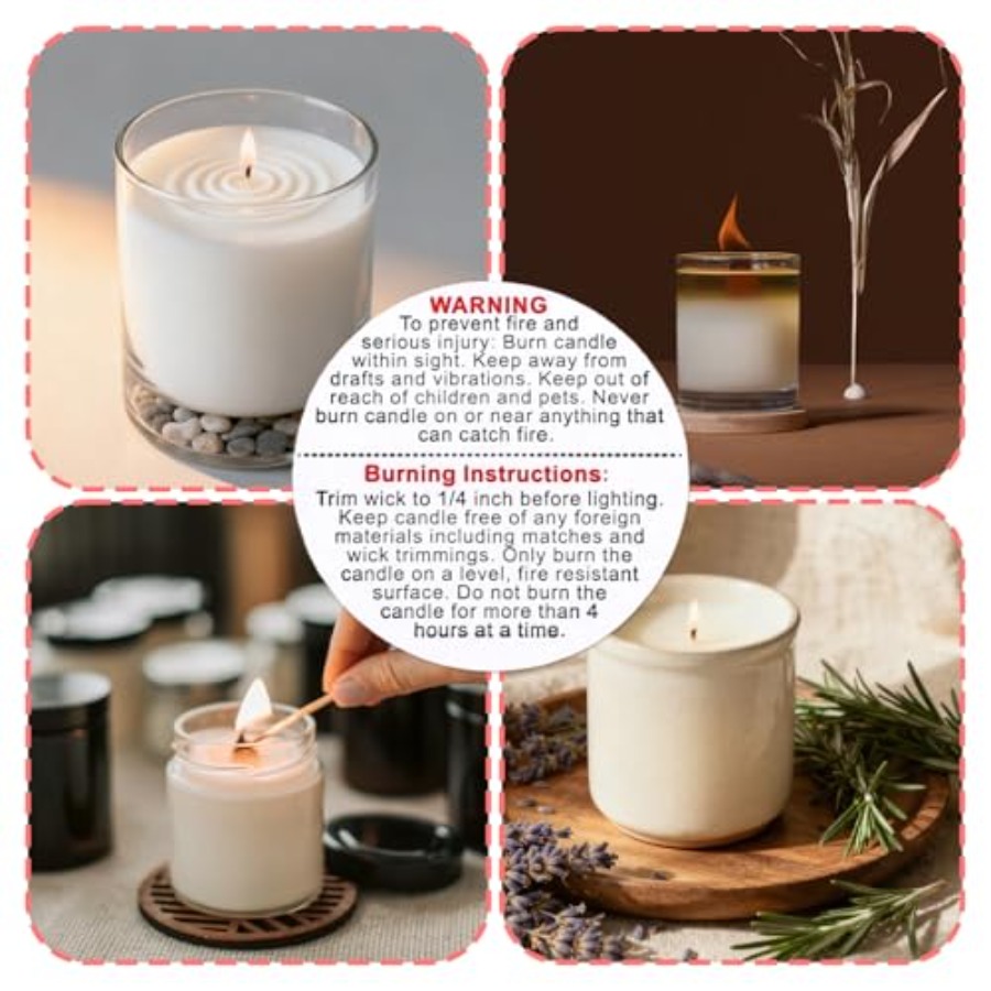500pcs Candle Warning Labels,  - đánh giá và giá Candle Warning Label