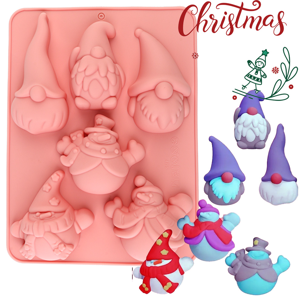 6-Piece Christmas Gnome Cake C - đánh giá và giá Candle Making Ideas