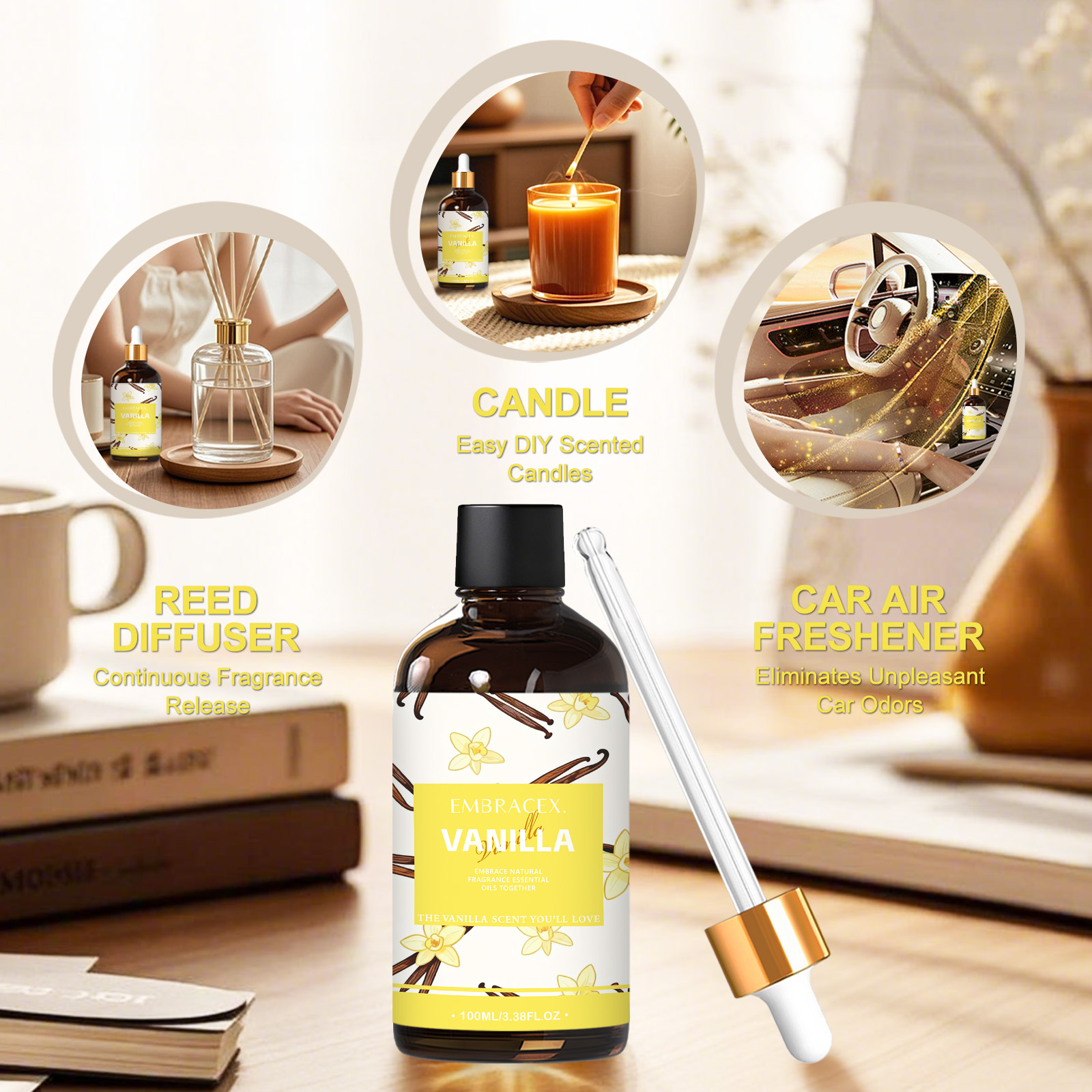 100ml Vanilla Essential Oil Bo - đánh giá và giá Candle Making Oil Scents