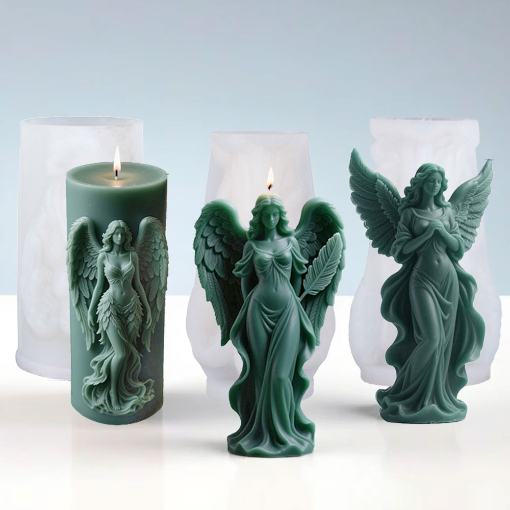 Wings Goddess Scented Silicone - đánh giá và giá Candle Making Video