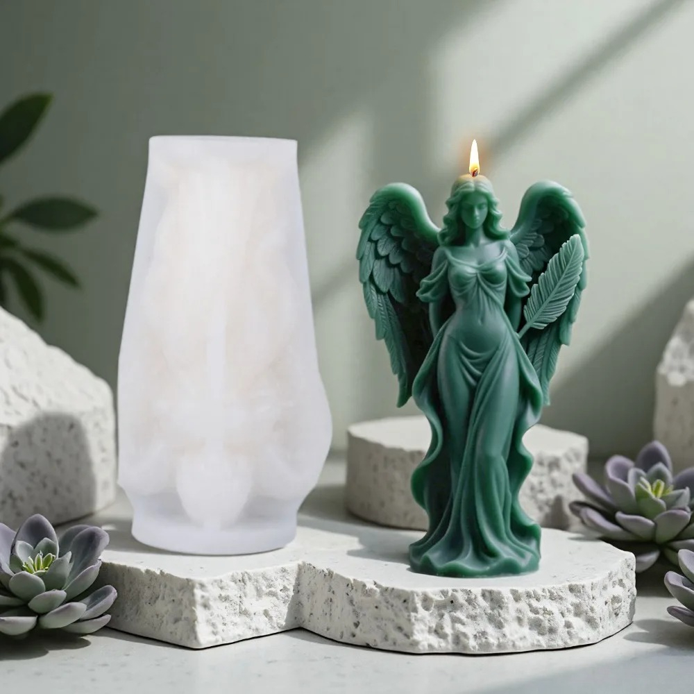 Wings Goddess Scented Silicone - đánh giá và giá Candle Making Video