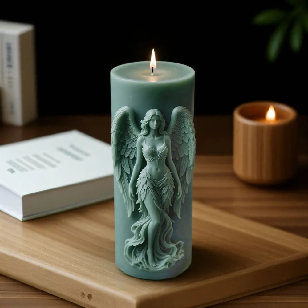 Wings Goddess Scented Silicone - đánh giá và giá Candle Making Video