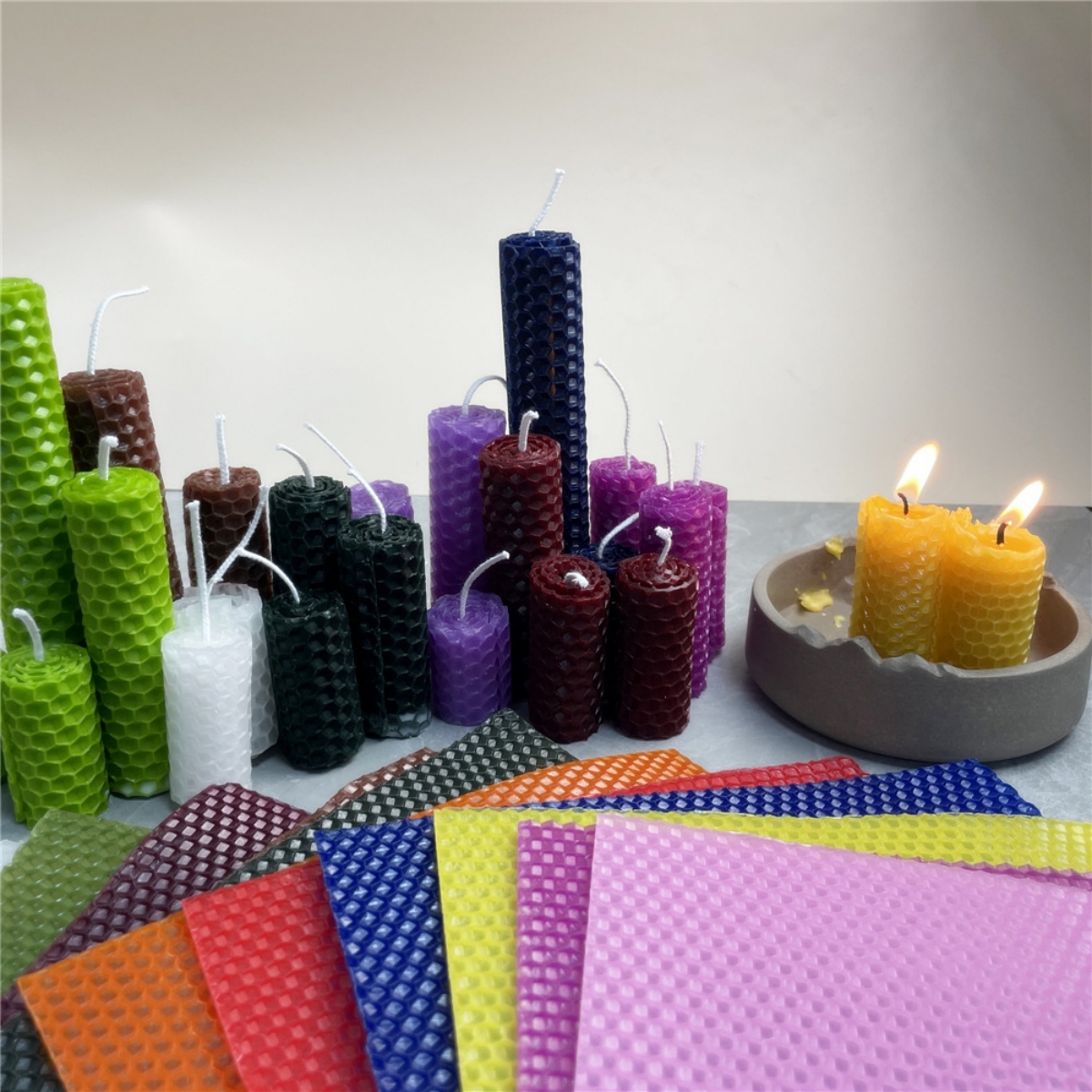 13pcs 20*20cm Color Beeswax Sh - đánh giá và giá Candle Making With Beeswax