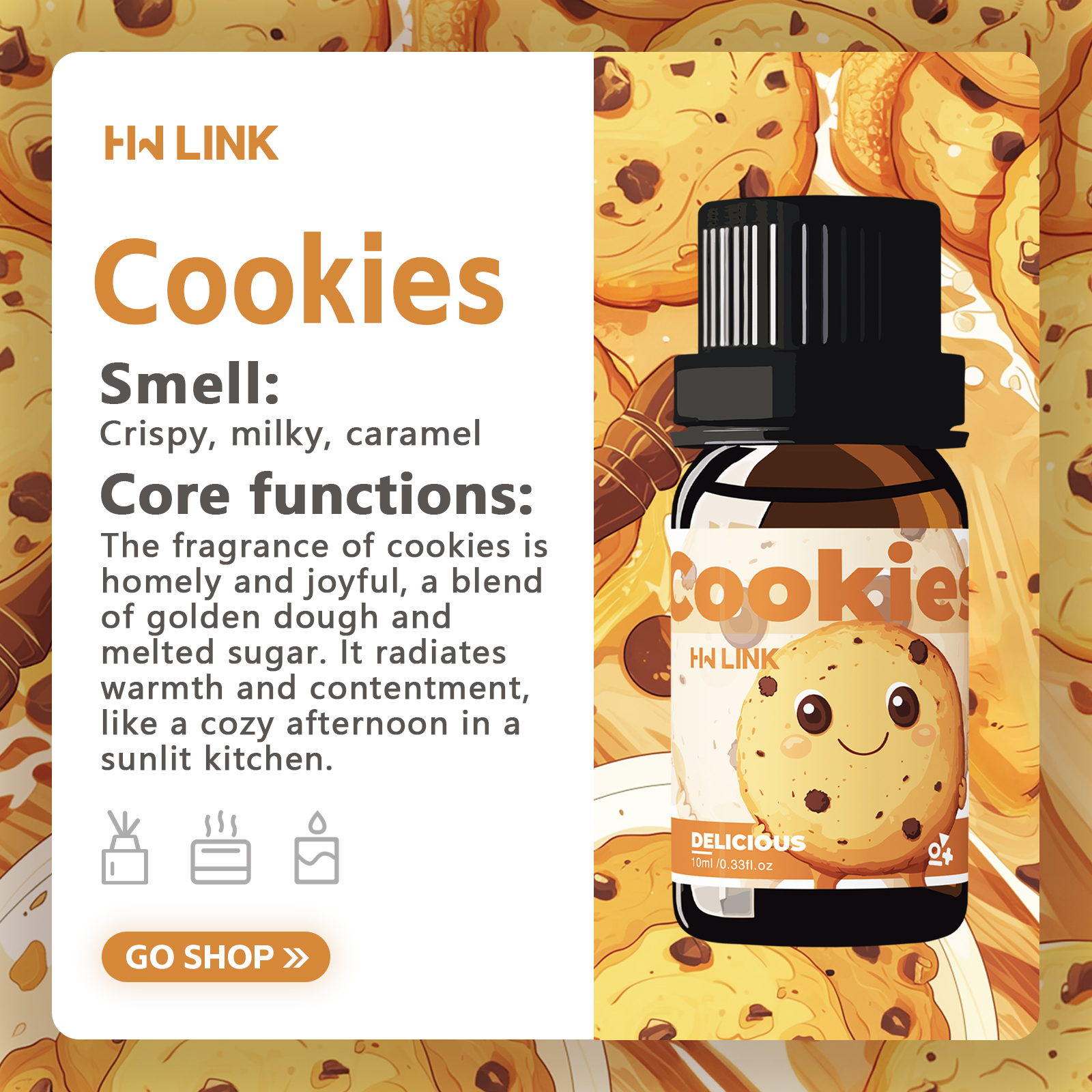 10ml Cookies Essential Oils Pe - đánh giá và giá Candle Making And Perfume