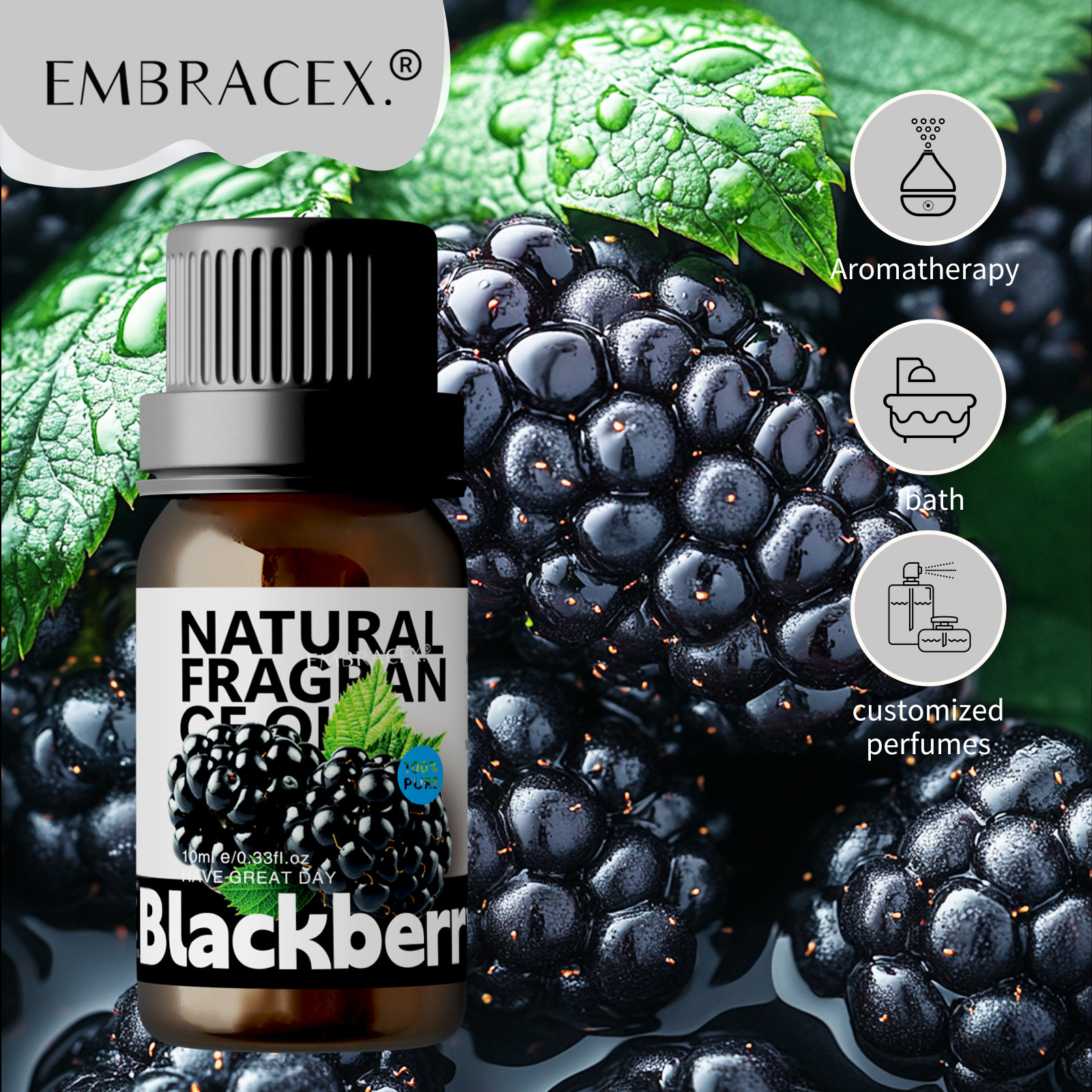 10ml Blackberry Essential Oils - đánh giá và giá Candle Making And Perfume
