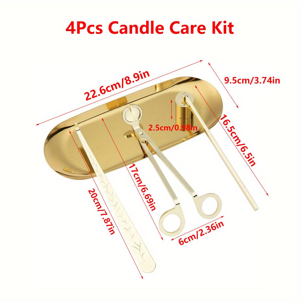 4pcs/set Luxury Candle Care Ki - đánh giá và giá Candle Making Ideas