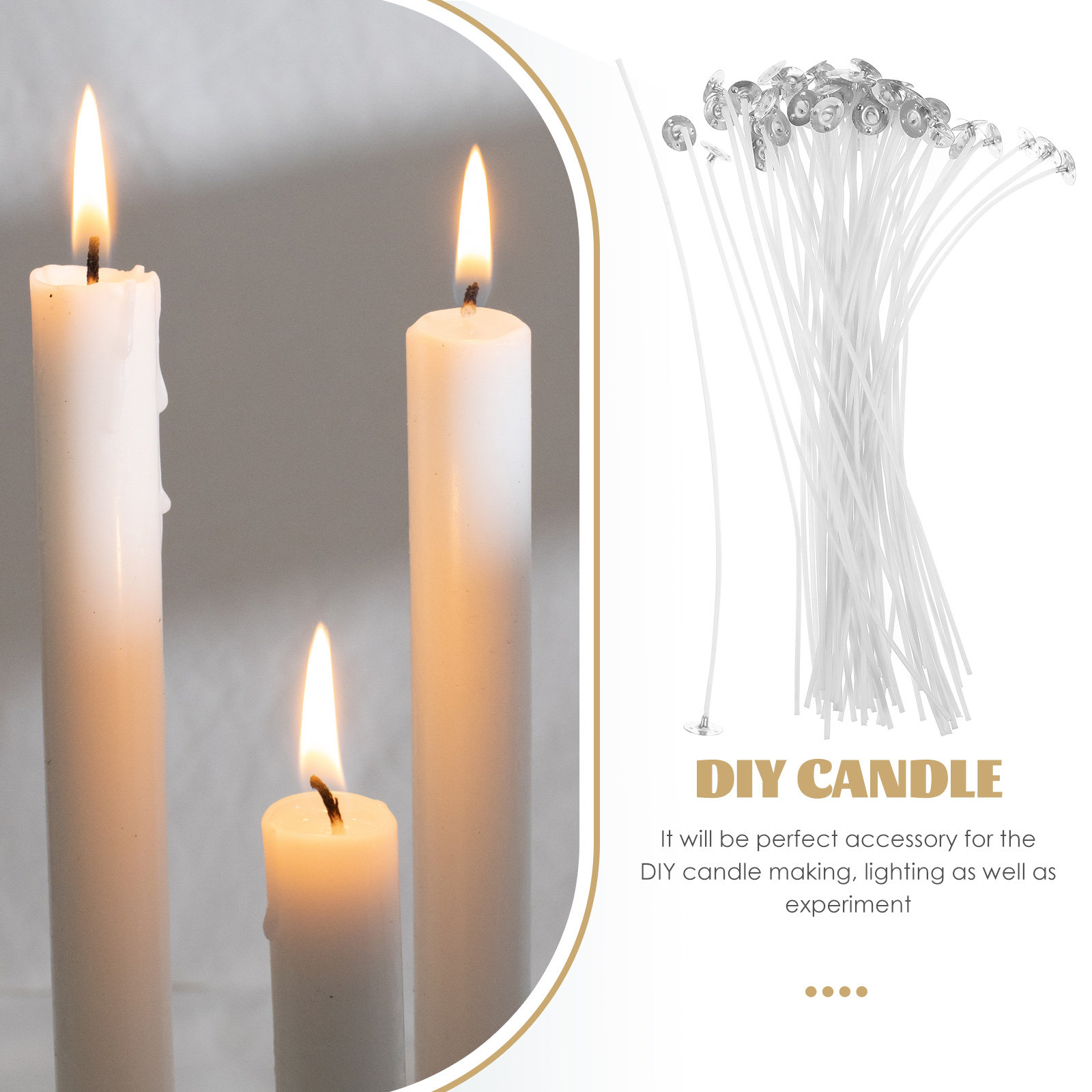 50Pcs Wicks Cotton DIY Making  - đánh giá và giá Candle Making With Beeswax