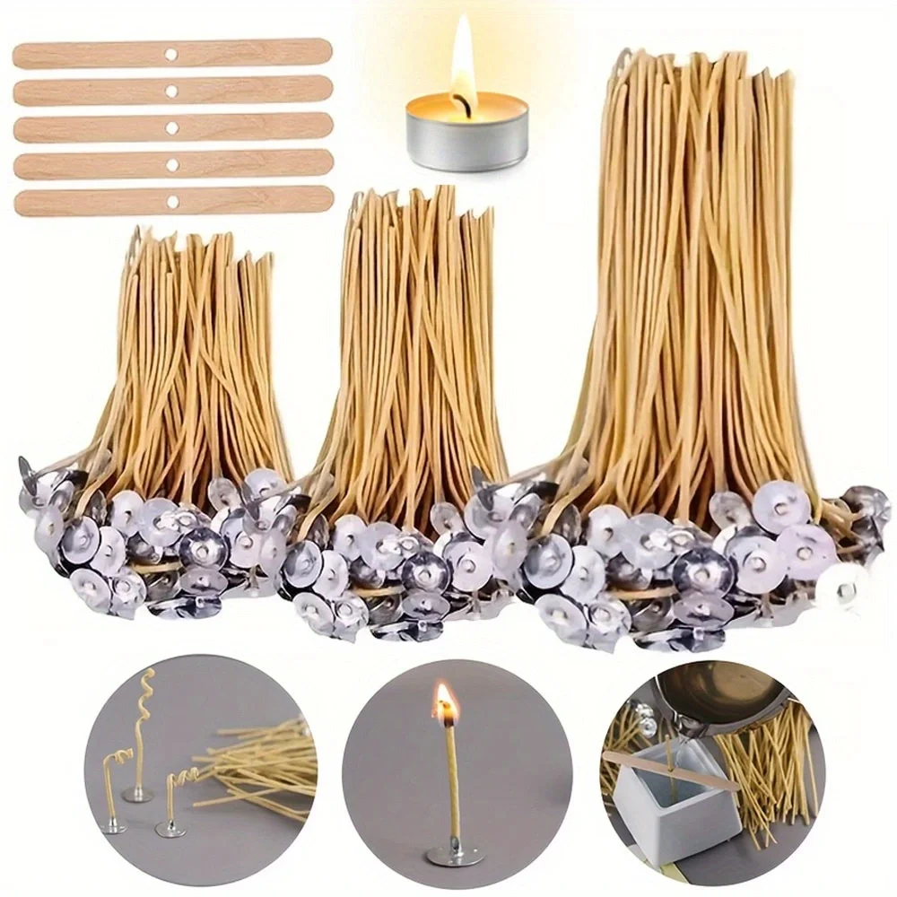Candle Wicks 50 PCS 8 Inch Hem - đánh giá và giá Candle Making With Beeswax