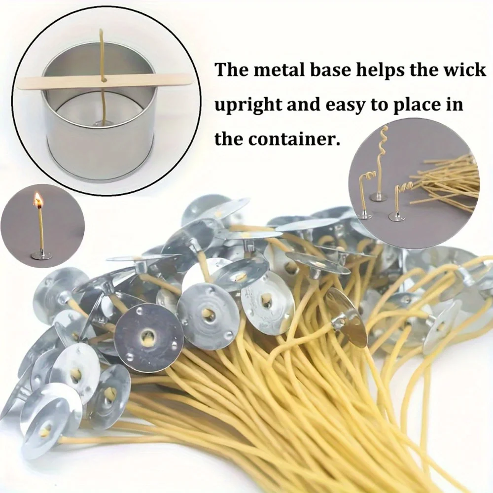 Candle Wicks 50 PCS 8 Inch Hem - đánh giá và giá Candle Making With Beeswax