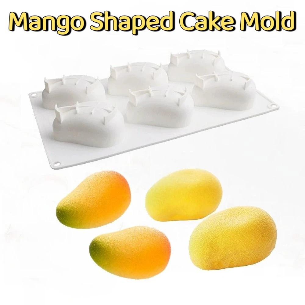 6 Cavity Mango Shaped Cake Mol - đánh giá và giá Candle Making Ideas