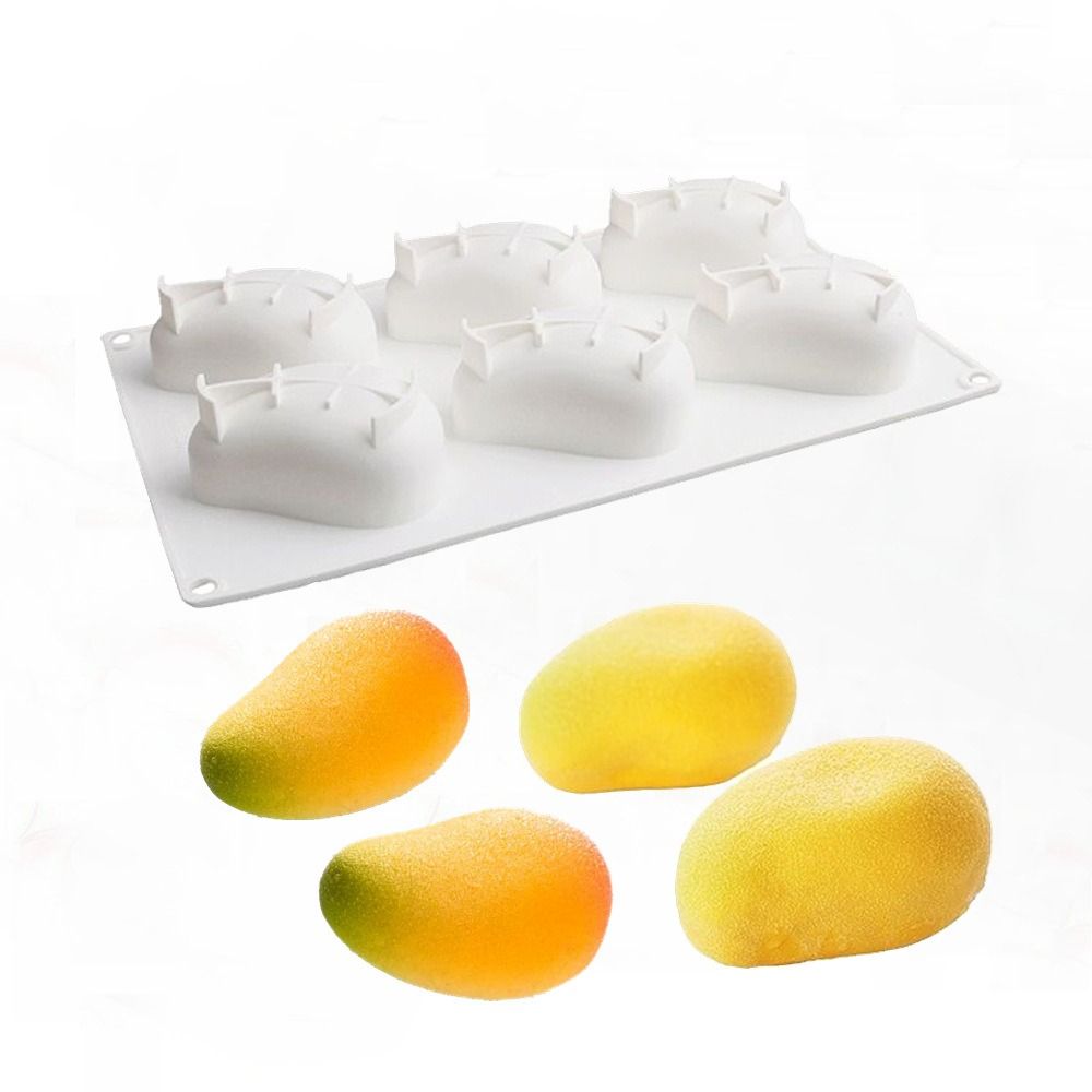 6 Cavity Mango Shaped Cake Mol - đánh giá và giá Candle Making Ideas