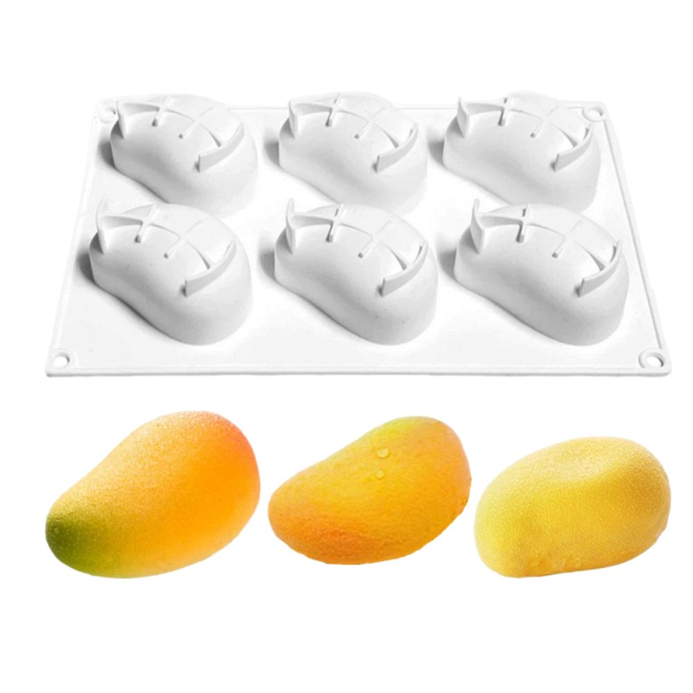 6 Cavity Mango Shaped Cake Mol - đánh giá và giá Candle Making Ideas