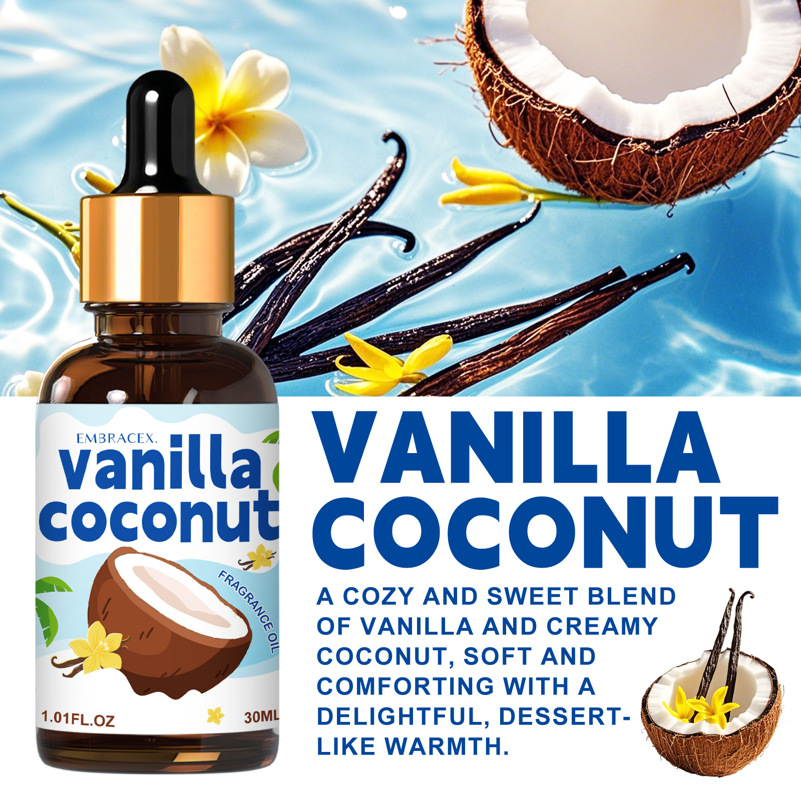 30ml Vanilla Coconut Essential - đánh giá và giá Candle Making Oil Scents