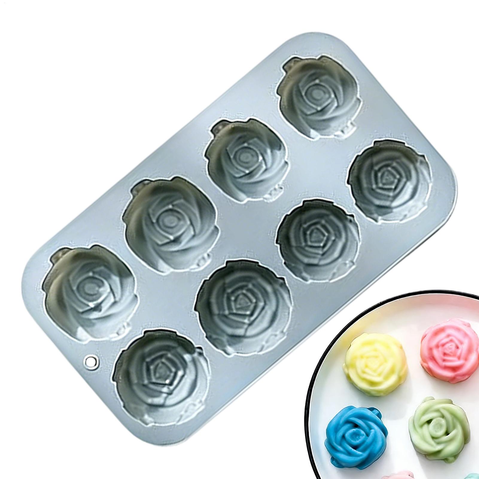8 Holes Rose Flower Silicone M - đánh giá và giá Candle Making Ideas