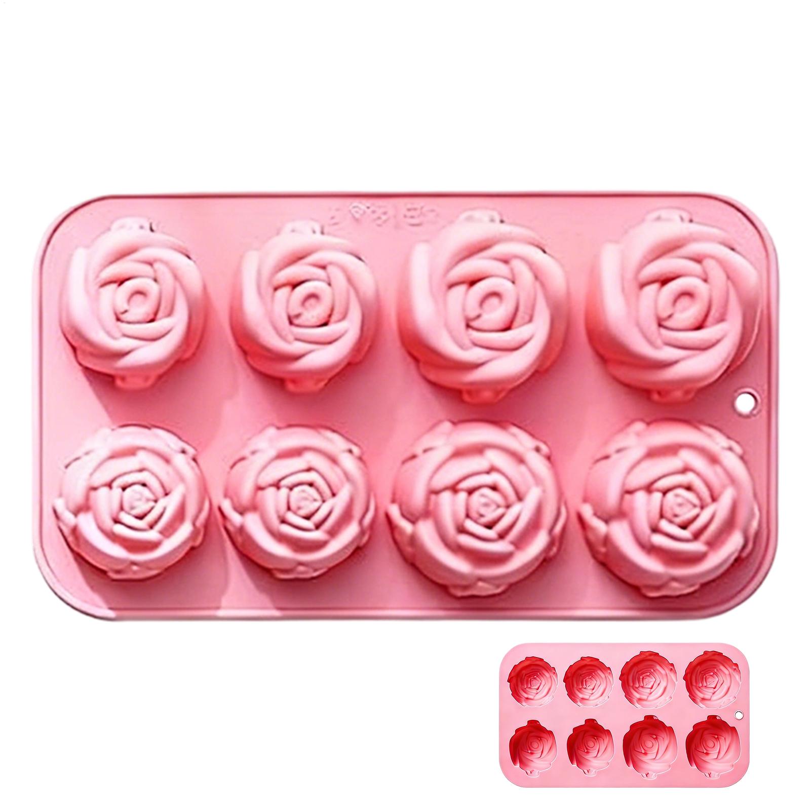 8 Holes Rose Flower Silicone M - đánh giá và giá Candle Making Ideas