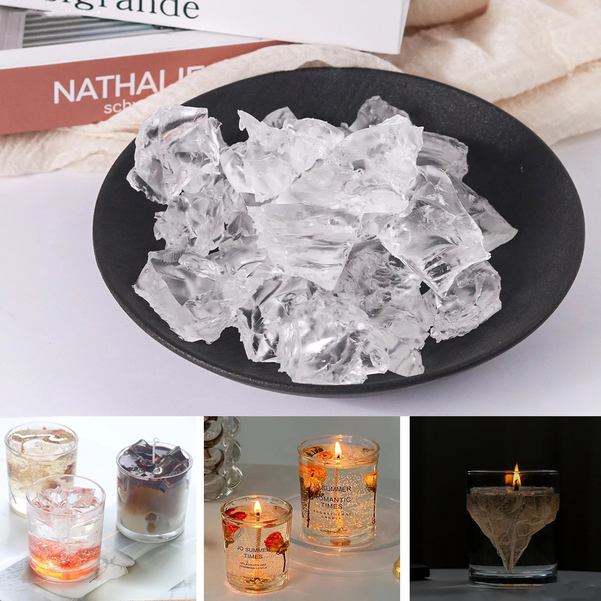 100G 7Colors Jelly Wax DIY Han - đánh giá và giá Candle Making Video