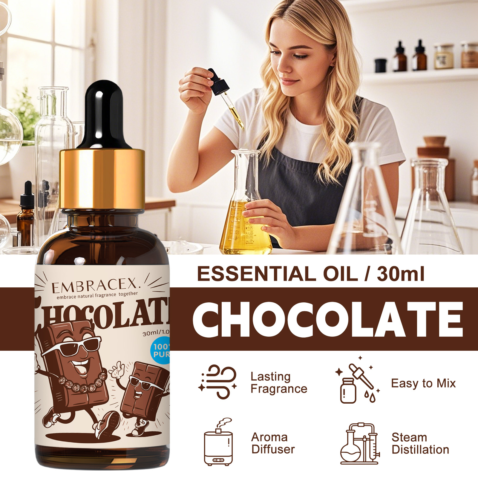 30mlChocolate Essential Oil  C - đánh giá và giá Candle Making Oil Scents