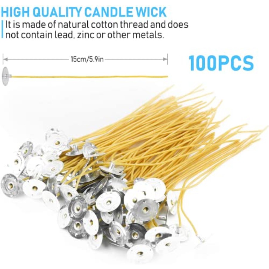 6In Hemp Wick, 100 Pcs Hemp Ca - đánh giá và giá Candle Making With Beeswax