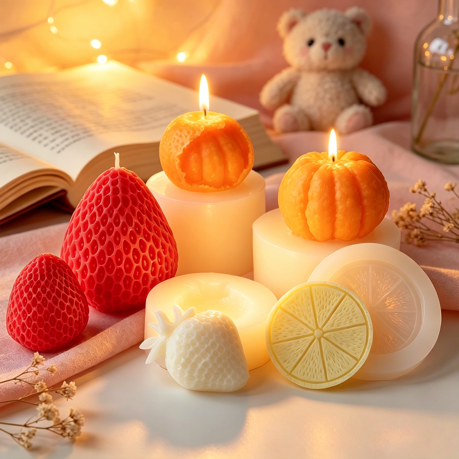 Fruit modeling silicone candle - đánh giá và giá Candle Making Video