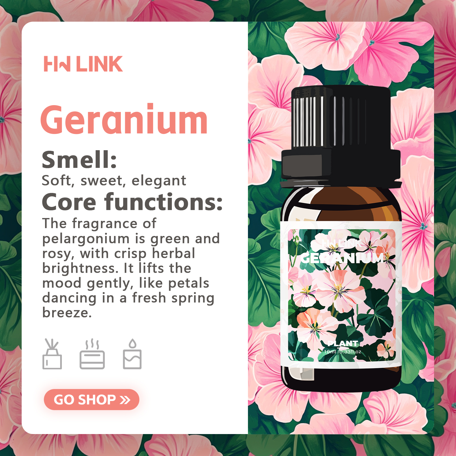 Geranium Essential Oil 10ml 10 - đánh giá và giá Candle Making And Perfume