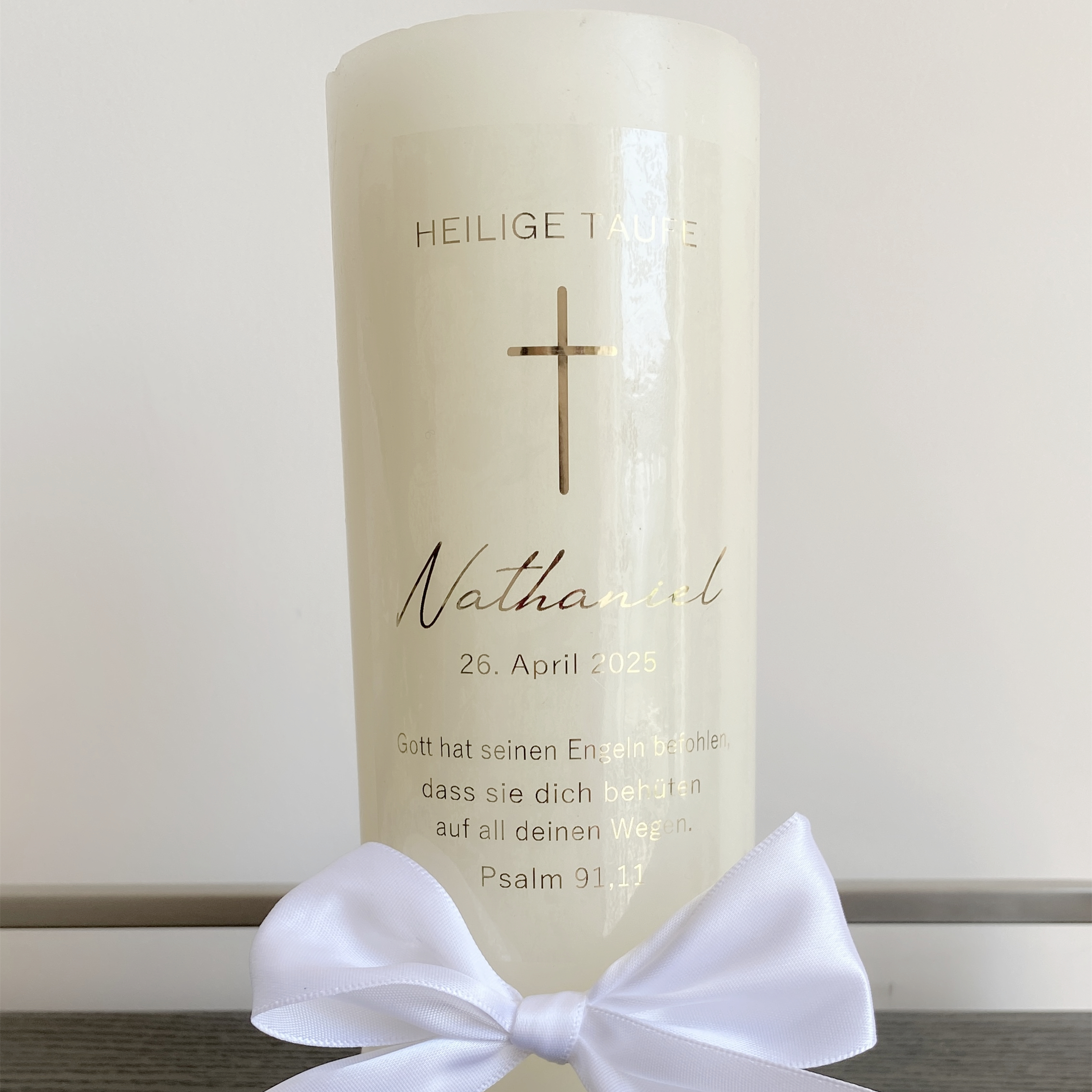 Personalized My Holy Baptism C - đánh giá và giá Candle Warning Label