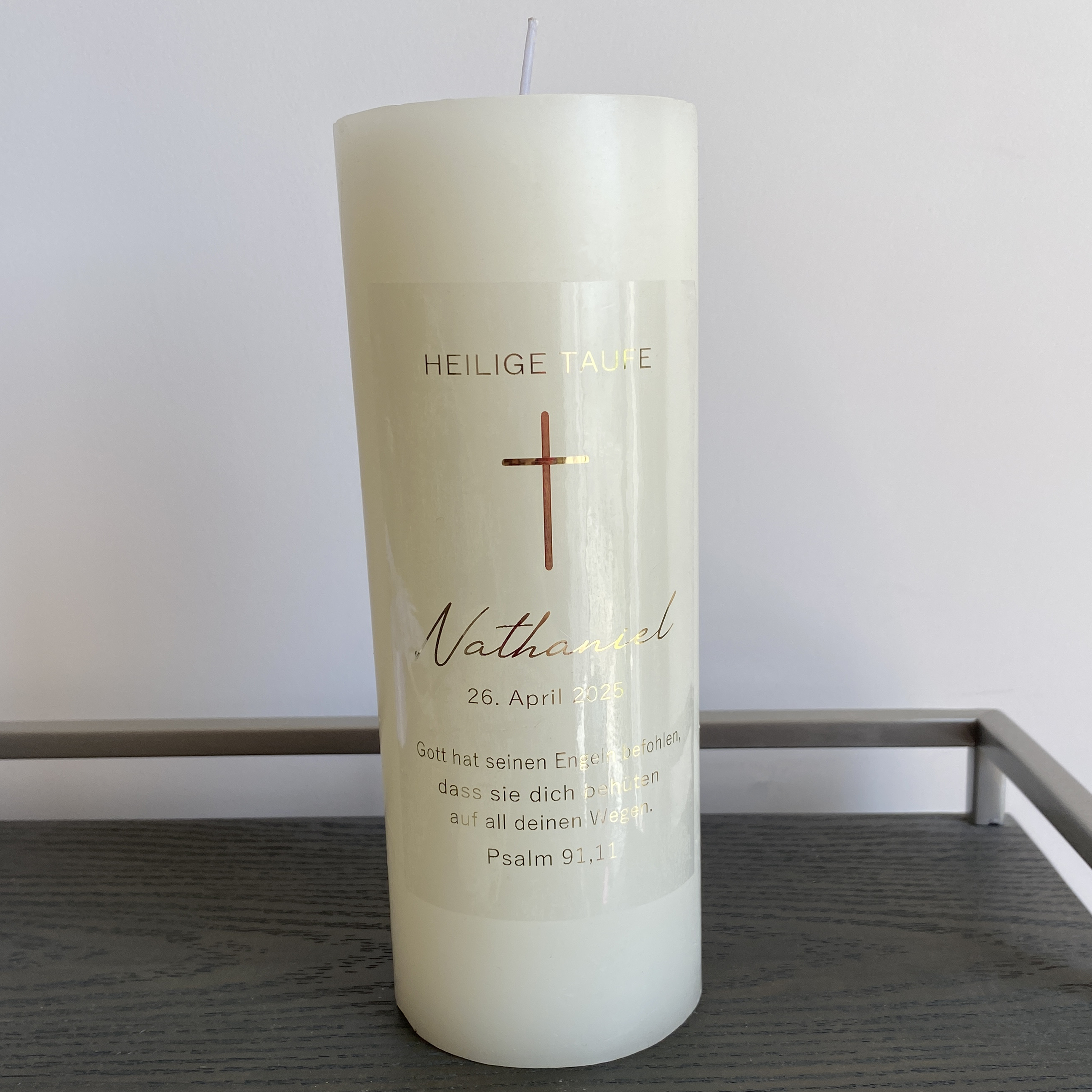 Personalized My Holy Baptism C - đánh giá và giá Candle Warning Label