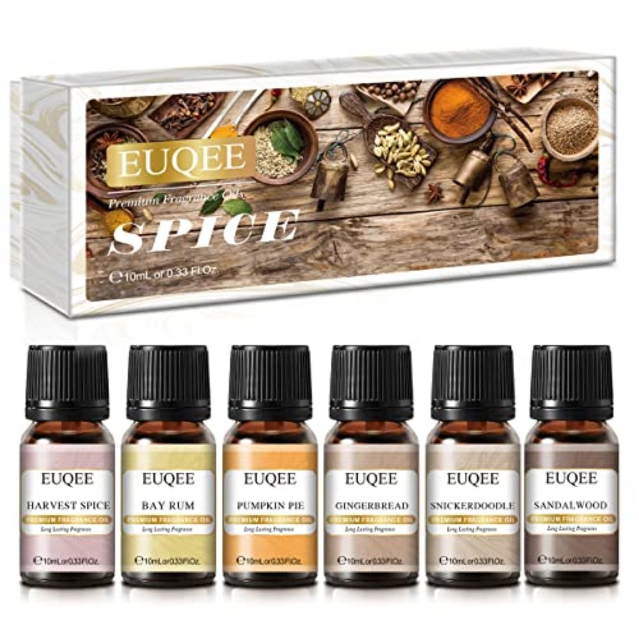 EUQEE 6PCS Spice Autumn Fragra - đánh giá và giá Candle Making Oil Scents