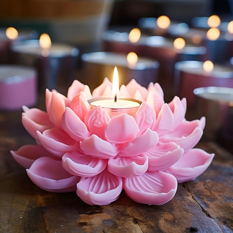 1PC Lotus Flower Candle Mold S - đánh giá và giá Candle Making Ideas