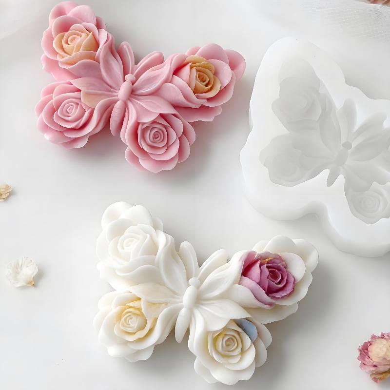 DIY Rose Butterfly Form Silico - đánh giá và giá Candle Making Ideas