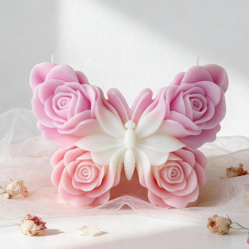 DIY Rose Butterfly Form Silico - đánh giá và giá Candle Making Ideas