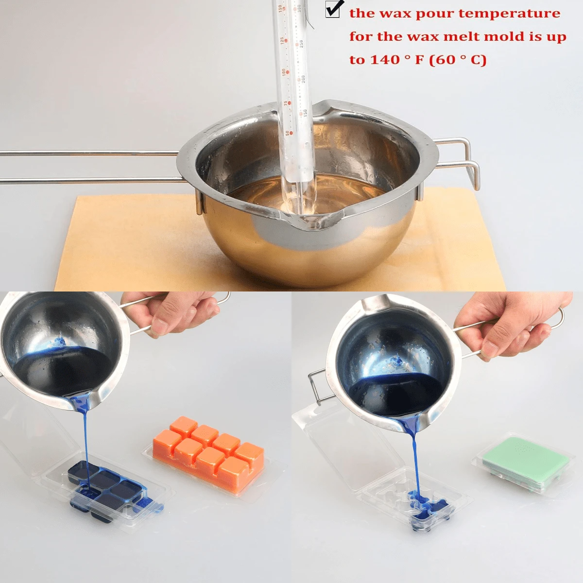 10pcs Wax Melt Mold, Wax Melt  - đánh giá và giá Candle Making Video