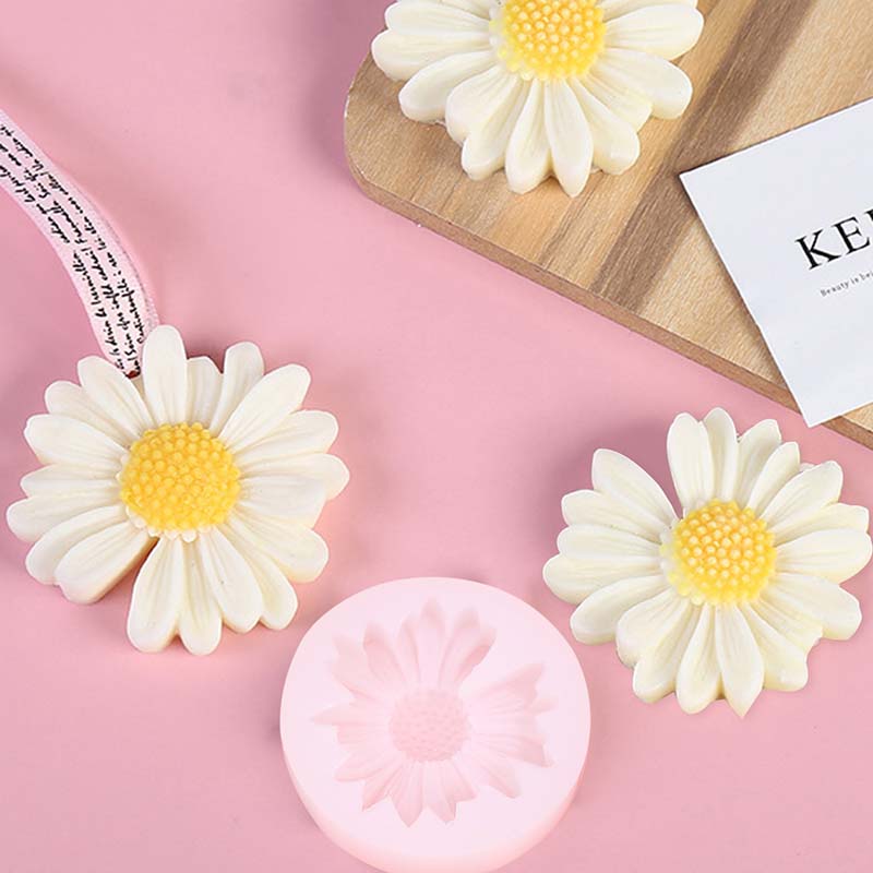 DIY Candle Silicone Mold Daisy - đánh giá và giá Candle Making Video