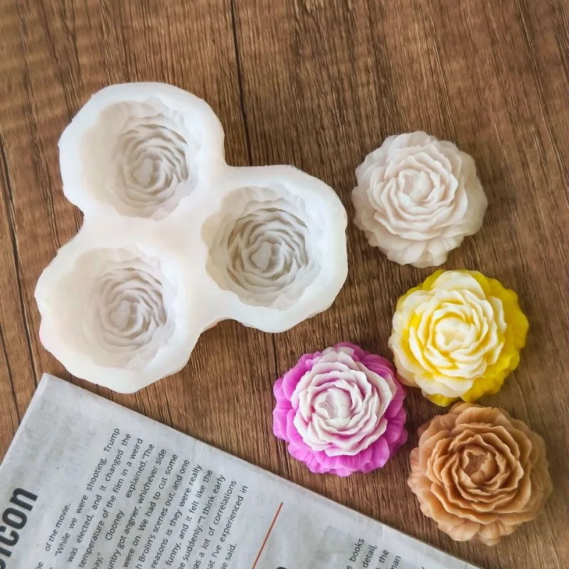 Peony Flower Candle Silicone M - đánh giá và giá Candle Making Ideas