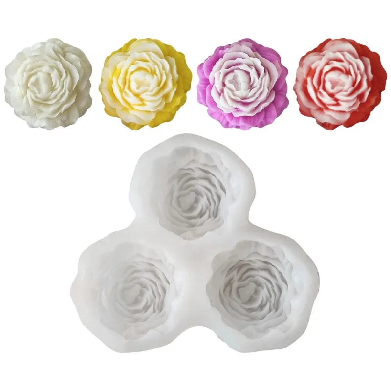 Peony Flower Candle Silicone M - đánh giá và giá Candle Making Ideas